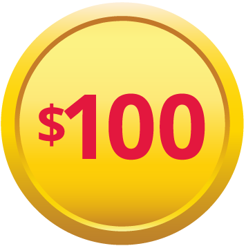 $100